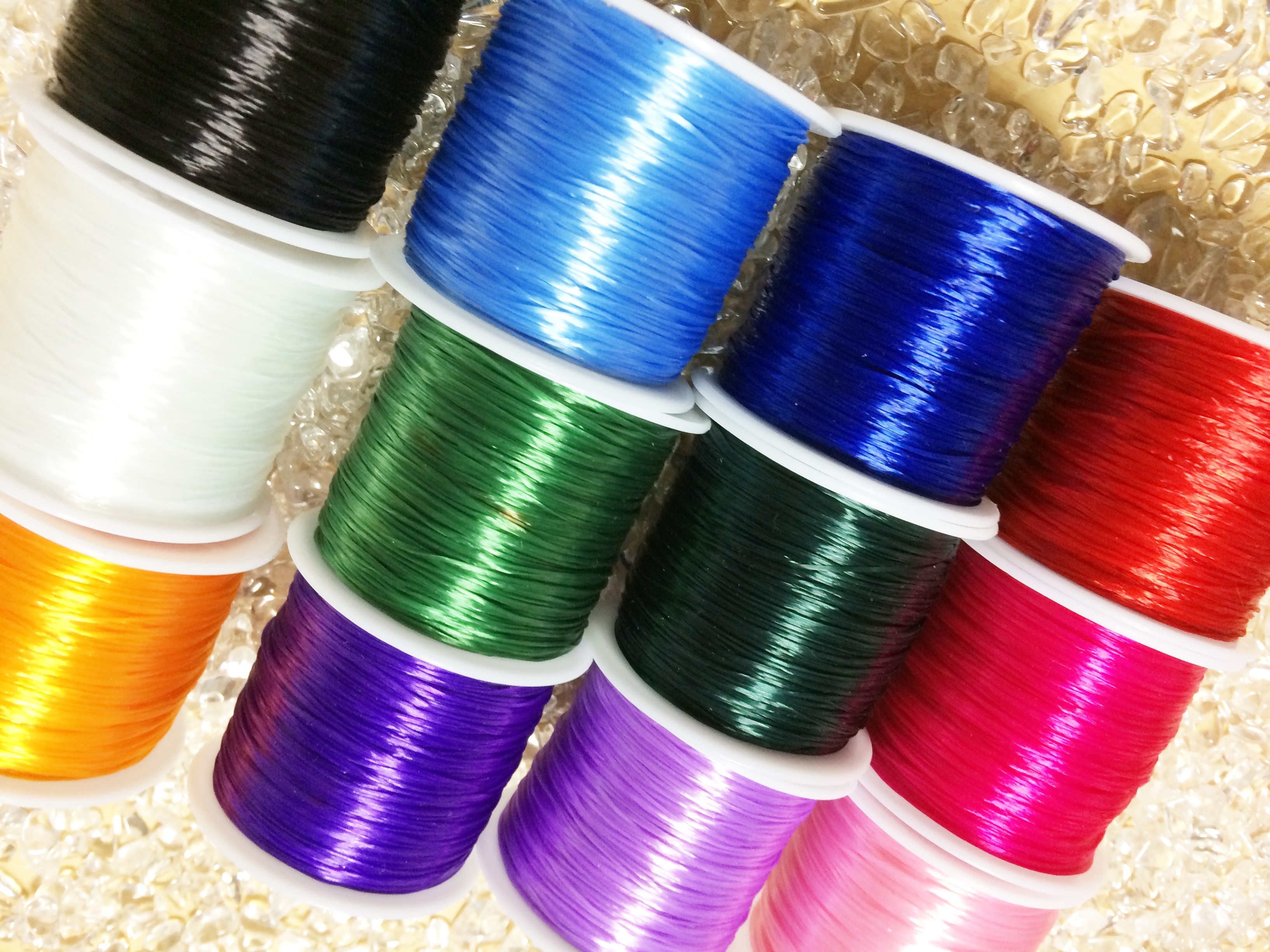 ポリウレタン　100％　水晶の線　12種類